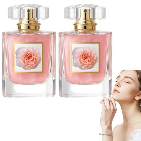 Forever Love Damen Parfüm – Luxus Eau De Parfum Mit Intensivem Blumig-Fruchtigem Duft, Rose, Jasmin, Vanille & Birne, Langanhaltend, Eleganter Flakon, Geschenk Damenduft Frauenparfüm Duft (2Pc)