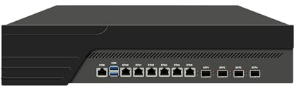 ANDAQI 2U Rack Mount Cabinet Firewall Appliance, Mikrotik, OPNsense, VPN, Network Router, I3 6100, RJ33, AES-NI, 6 x Gigabit LAN, 4 x SFP Optical, Console, VGA, 32G RAM, 256G SSD