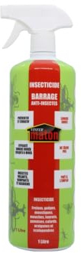 VINFERMATON – Insecticide Liquide Barrage Anti-Insectes 1 L | Longue Durée 2-6 Mois | Tous Insectes Volants & Rampants | Pistolet Prêt à l'Emploi | Ne Tache Pas