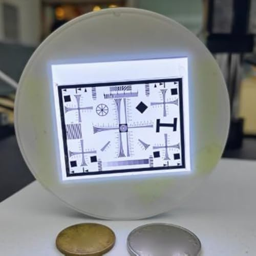 URPIZY LED Durchlicht-Bodenbeleuchtung für Mikroskop mit Einstellbarer Helligkeit über Fernbedienungskabel, hochtransparente Kratzfeste Glasscheibe für klare Bilder und Komfortables Beoba