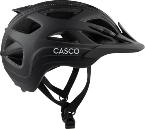 Casco Helm ACTIV Prime Shade - Fahrradhelm für Erwachsene - Größen: M und L - Farben: Schwarz und Weiß (Shade Schwarz, M)