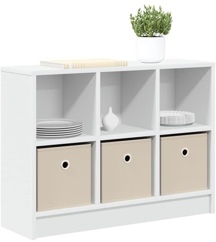 vidaXL Sideboard Weiß 73,5 x 22,5 x 53,5 cm