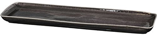 Broste Copenhagen Nordic Coal Servierplatte 12,5x35cm, Anthrazit