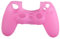 Demiawaking Silikon Gummi Weiche Hüllen Abdeckung für PS4 Controller Griff Handgriff Konsole (Pink)
