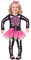 amscan 9903400 Squelette hochet d'os – Costume d'Halloween pour enfant fille 4-6 ans