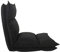 Rebecca Mobili Strandstuhl Outdoor, Bodenstuhl Schwarz, Metall Polyester, Faltbar Wohnzimmer Garten Haus Lesen – Maße: 70 x 56 x 70 cm (HxLxB) - Art. RE6200