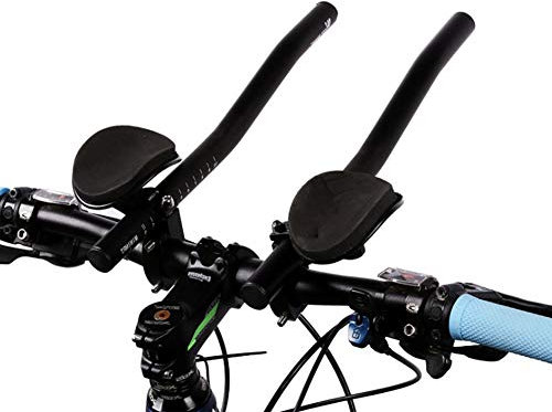 Fahrrad Ruhe Lenkeraufsatz Aero Lenker Triathlon Lenker Fahrrad TT Armauflage für Rennräder und Mountainbike Fahrrad Radfahren, Lenkeraufsatz Triathlon Lenker Aufsatz[Länge 34Cm][Geteiltes Design]
