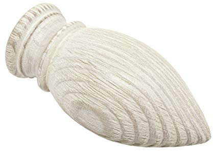 Gardinia Patrone, 2 x Endstück, Holz, Castell-Eiche, für Gardinentechnik 25 mm 33152