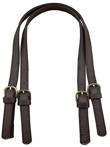 Asudaro 2er Set Trageriemen Taschenhenkel PU Leder Taschengriffe Schulterriemen Taschenbügel Handtasche Riemen Ersatz Griff Schultergurte Lederriemen DIY Taschenzubehör 65-71cm-Matte Dunkelbraun
