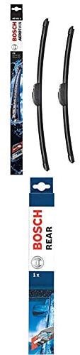 Bosch Wiper Blade Aerotwin AR551S, Length: 550mm/500mm – set of front wiper blades + Bosch Wiper Blade Rear H840, Length: 290mm – rear wiper blade