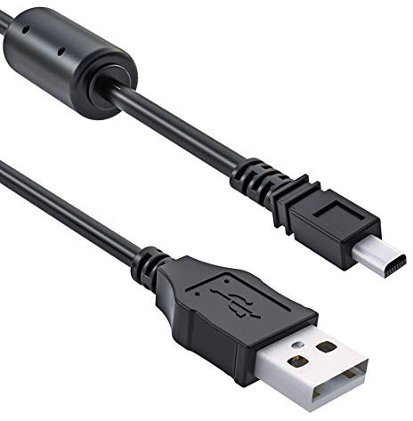 Ancable Cavo USB UC-E6, 1,5 m, USB Mini-B, universale, per trasferimento dati e ricarica per fotocamera digitale Nikon CoolPix, L, D, P, Series