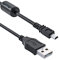 Ancable Cavo USB UC-E6, 1,5 m, USB Mini-B, universale, per trasferimento dati e ricarica per fotocamera digitale Nikon CoolPix, L, D, P, Series