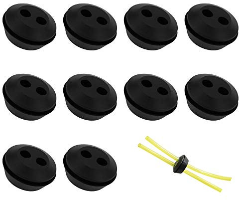 Gommino Carburante Universale 10 Pz - Kit Guarnizione Tubo Per Decespugliatore, Tagliaerba, Cesoie - Benzina, Rondella, Prugna