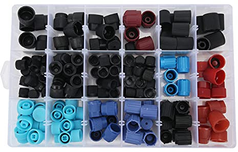 Universel 170 pièces capuchon de noyau de Valve ca voiture Kit de capuchon de noyau de Valve ca climatisation bouchons de noyau de Valve automatique de climatisation