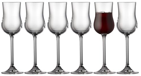 Lyngby Glas Juvel Portweinglas, Grappaglas, Likörglas, 9 cl, 6 Stck.