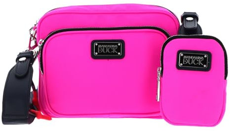 Mandarina Duck Style P10MYT15, Borsa A Tracolla Donna, Rosa (Fluo Fuchsia), 21x16x8 (L x H x W)