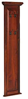 Woodkings® Garderobenpaneel Holz Catana Massivholz braun BxHxT: 38x135x6 cm Flurgarderobe Wandgarderobe