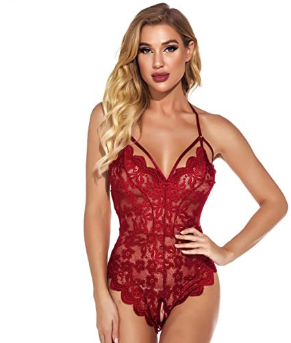 Mophghdj Erotische Dessous-Set Damen Sexy - Tiefer V-Ausschnitt Babydoll Lingerie Strapsen Dessous Set Dessous Grosse GröSsen Damen Sexy UnterwäSche Lingerie Negligee Damen Sexy Hot Erotische Dessous
