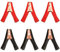 Greluma 6 Pz Clip a Coccodrillo per Batteria per Auto Lunghe 90 mm, Clip per Batteria Isolate 100 A, Morsetti per Cavi Jumper in Rame per Barca per Auto Camion