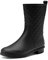 DREAM PAIRS Stivali di Gomma da Donna a metà Polpaccio Wellington Stivali da Giardino da Donna Impermeabili Stivali da Pioggia All'aperto,Size 39,Nero,SDRB2204W-E
