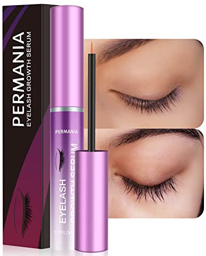 PERMANIA Wimpernserum, Eyelash Serum, 3ml, Wimpern Serum Schnell Wachstum, Verdickt und Regeneriert | Schnell Wachstum