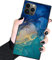 Designer Luxury iPhone 14 Pro Max Case for Women,Square Classic Checkered Style,Hard PC+Soft Silicone case is Shock-Proof and Skid-Proof for Protective Case-Blue Green Gold Marble