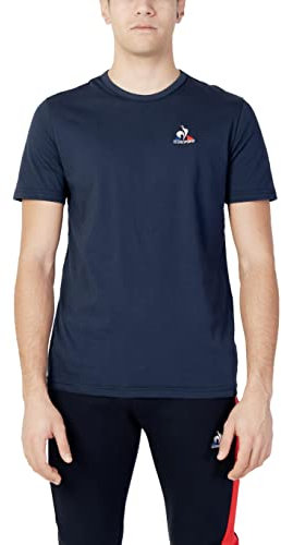 Le Coq Sportif Unisex ESS Tee Ss Nr. 4 M Dress Blues T-Shirt, blau, M
