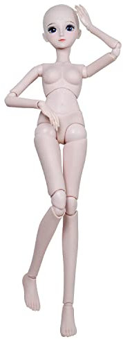 Proudoll 1/3 BJD Puppe Ashley 60cm Puppenkörper, Kugelgelenke SD Puppen, Gelenke bewegen PVC DIY Puppen