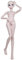 Proudoll 1/3 BJD Puppe Ashley 60cm Puppenkörper, Kugelgelenke SD Puppen, Gelenke bewegen PVC DIY Puppen