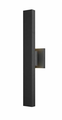 Z-Lite 576S-2-BK-LED Edge Outdoor Wall Sconce, 2-Light 20 Total Watts, Black