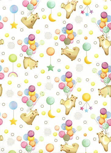 ARKRAFT Geschenkpapier Set 3 Blatt XXL 90 x 65 cm Kunststofffreie Verpackung Papier FSC (18-9235)