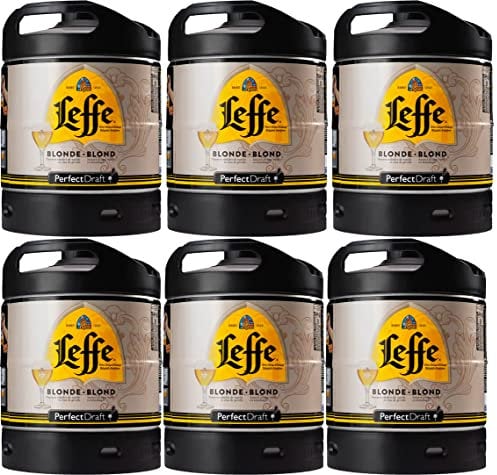 Pack 6 fûts 6 litres Perfectdraft Leffe Blonde - 30euros de consigne inclus (Leffe Blonde)