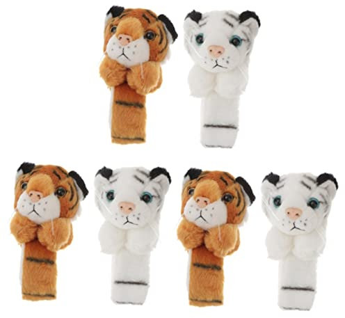 Toyvian 6stücke Tiger Slap Armbänder Lustige Tier Handgelenkspielzeuge Für Mädchen Für Geburtstagsfeiern Schulveranstaltungen Dschungel-themenpartys Und Kinderfreundlich
