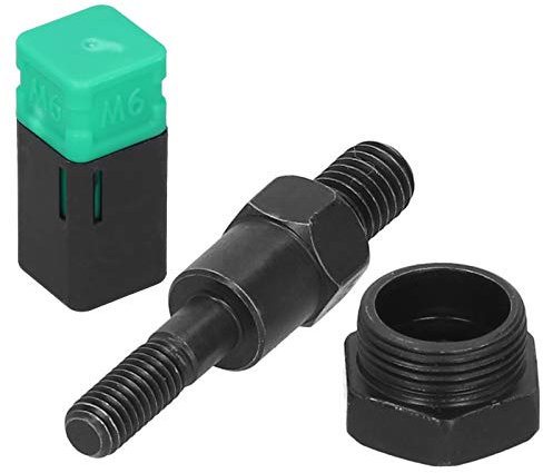 Mandril de Repuesto M6 Mandril de Repuesto para Pistola de Remache de Tuerca Manual M6 Cabezal de Herramienta de Pistola de Remache de Acero de Aleación Negra Punta de Remachadora