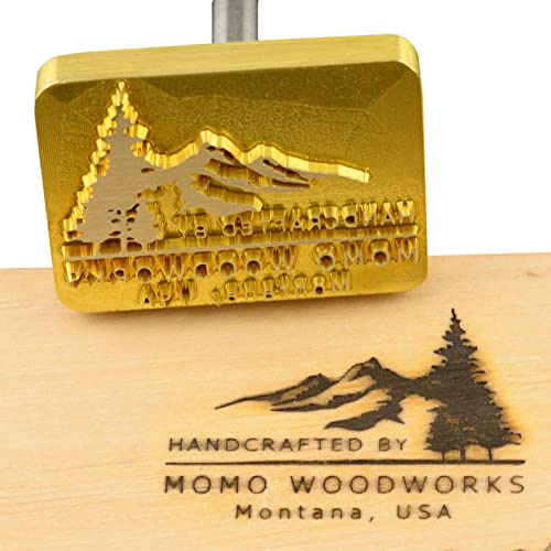 Hitzestempel für Holzarbeiter und Handwerker, handgefertigt, 6,3 x 6,3 cm
