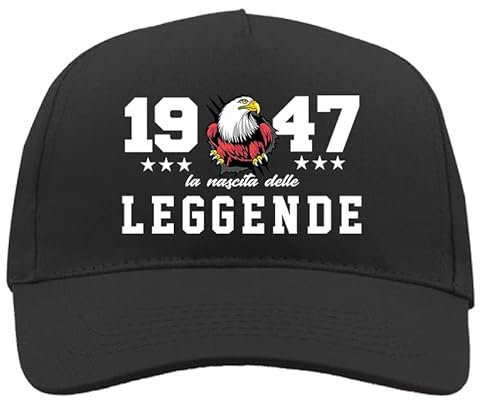 TeeDesign Casquette Années Cadeau Anniversaire Naissance des Légendes Gadget Année Jolie Idée Cadeau Anniversaire pour Lui ou pour elle, 78 ans, Taille Unique