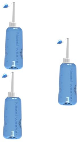 Housoutil 3 Pz bottiglia di lavaggio nasale irrigatore nasale pulitore a pressione risciacquo nasale bottiglia di risciacquo del seno Detergente per il naso da 500 ml adulto