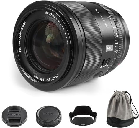 VILTROX 27MM F/1.2 PRO AF Lens für Sony E Mount 27MM F/1.2 APS-C Autofokus Prime Objektiv STM Kompatibel mit Sony E Mount A7 a6700 a6500
