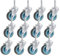 BAOLIHUI M10×30mm Roulettes Pivotantes 50 mm Roulettes pour Meubles 12 Pcs Roulette Charges Lourdes 50 kg par Roue Roulettes de Transport Petit Caoutchouc Roulettes pour Chariot