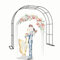 Ballonbogen für Hochzeitszeremonie, Breite 80–350 cm, Metallbögen, Gartenbogen, Spalier für Kletterpflanzen, Rosen, Weinreben, Stützgestell, abnehmbare Pergola-Laube