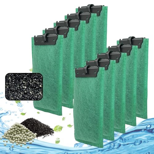 driamor Cartuccia filtrante per acquario Tetra EasyCrystal 250 e EasyCrystal FilterBox 300, cartucce di ricambio medie con carbone ultra attivo e zeolite (confezione da 10)