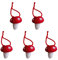 YENVWG Wool Felt Mushroom Decoration Christmas Tree Decor Ornament Festival For Creative Kids Girls 5