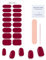 ZEPIQOR Gel Semicurado de Pegatinas, 16 Pcs Pegatinas Esmalte de Uñas Envoltura Pegatina Calcomanías Autoadhesivas con Lima de Uñas para Arte de Uñas DIY (Requiere Lámpara UV/LED) (Rojo)