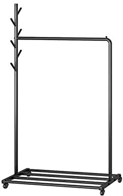 Porte-manteau sur pied Porte-manteau sur pied for la maison, intérieur Simple, porte-manteau Simple, support de séchage à tige unique, or noir, porte-manteau sur pied Porte-manteau sur pied(Noir,Grand