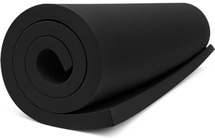 MEARCOOH Negra Goma EVA 20mm, 35.5cm*99cm Cosplay Espuma EVA, 1PCS Goma Espuma Densidad 86kg/m3 para Cosplay Disfraces, Manualidades, Proyectos DIY (Negra 20mm)