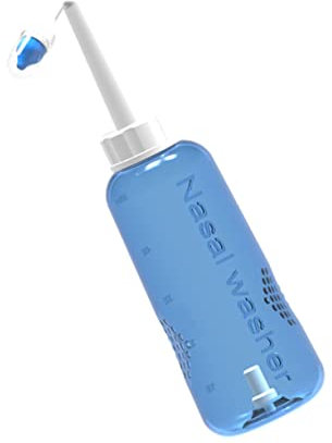 FRCOLOR Nasenspülflasche Nasenreiniger Transparent Für Erwachsene Junge Mädchen Nasendusche Nasennebenhöhlenspülung Mit Automatischem Ventil Für Tägliche Nasenpflege