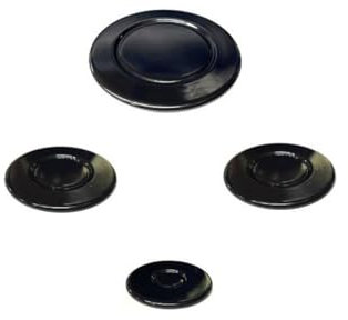 G GRIMALDI Kit de 4 platos de cocina con doble orificio, placa de cocción con cuatro fuegos, compatible con Nardi Ariston e Indesit