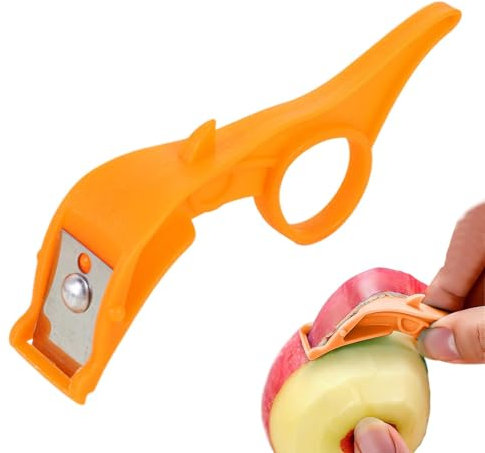 Acunny Orange Peeler for Cocktails, Fruit Peeler for Cocktails, Safety Guard Fruit Peeler, Portable Rings Shaft, Vegetable Driver with Non-Slip Handle, Kitchen Supplies, Peeling Tool for