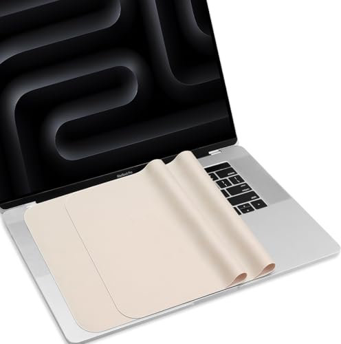 ProElife Confezione da 2 protezioni per tastiera per laptop da 15 pollici per MacBook Air 15,3 e MacBook Pro 16 M4/M3/M2/M1 Pro/Max 2025-2021 in microfibra