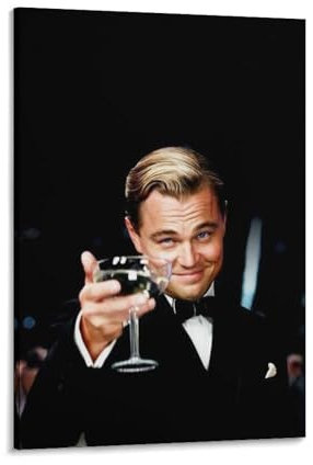 BOJIE Filmposter The Great Gatsby, Wandkunst-Poster, Rollen, Leinwand, Gemälde, Bild, Wohnzimmer-Dekoration, Zuhause, 40 x 60 cm, 15 Stück